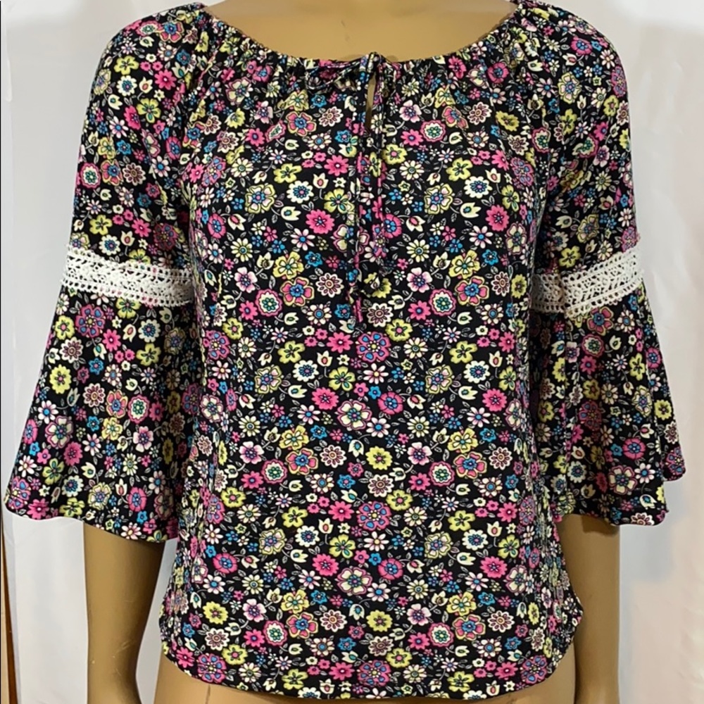 FLORAL BLOUSE - Picture 3 of 7